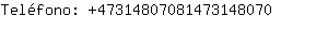 Telfono: 4731480708147314....