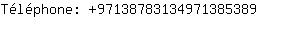 Tlphone: 9713878313497138....