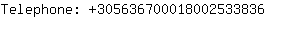 Telephone: 30563670001800253....