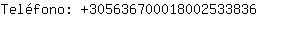 Telfono: 30563670001800253....