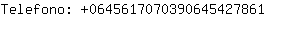 Telefono: 064561707039064542....