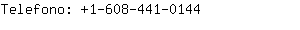 Telefono: 1-608-441-....