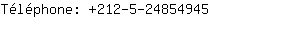 Tlphone: 212-5-2485....