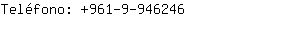 Teléfono: 961-9-94....