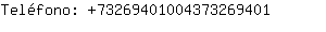 Telfono: 7326940100437326....