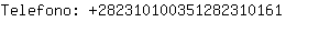 Telefono: 28231010035128231....