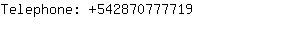 Telephone: 54287077....