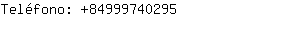 Teléfono: 8499974....
