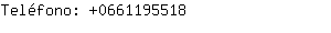 Teléfono: 066119....