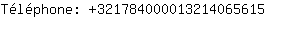 Tlphone: 32178400001321406....