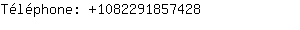 Téléphone: 108229185....