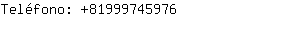 Teléfono: 8199974....