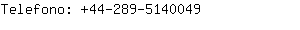 Telefono: 44-289-514....