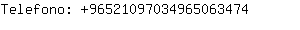 Telefono: 9652109703496506....