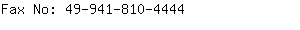 Fax No: 49-941-810-....