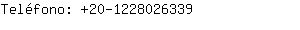 Teléfono: 20-122802....