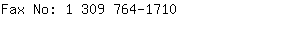 Fax No: 1 309 764-....