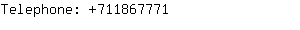 Telephone: 71186....