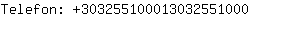 Telefon: 30325510001303255....