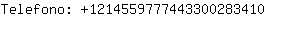 Telefono: 121455977744330028....