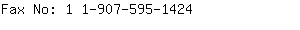 Fax No: 1 1-907-595-....