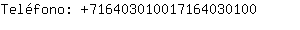 Telfono: 71640301001716403....