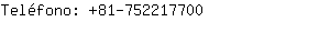 Teléfono: 81-75221....