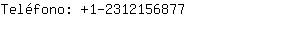 Teléfono: 1-231215....