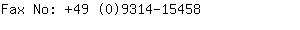 Fax No: +49 (0)9314-1....