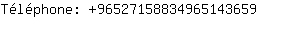 Téléphone: 9652715883496514....
