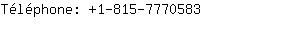 Tlphone: 1-815-777....