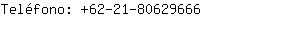 Teléfono: 62-21-8062....
