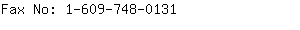 Fax No: 1-609-748-....