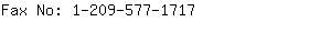 Fax No: 1-209-577-....