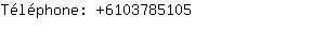 Téléphone: 610378....
