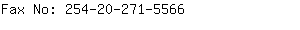 Fax No: 254-20-271-....