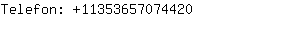 Telefon: 1135365707....