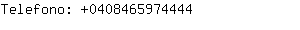 Telefono: 040846597....