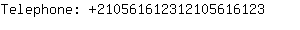 Telephone: 21056161231210561....