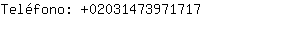 Telfono: 0203147397....