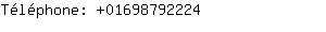 Téléphone: 0169879....