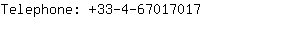 Telephone: 33-4-6701....