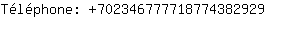 Tlphone: 70234677771877438....