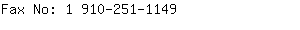 Fax No: 1 910-251-....