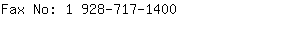 Fax No: 1 928-717-....