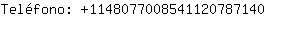 Telfono: 114807700854112078....