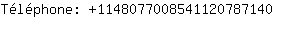 Tlphone: 114807700854112078....