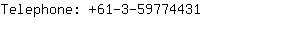 Telephone: 61-3-5977....