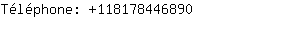 Téléphone: 11817844....
