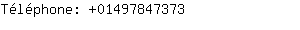 Téléphone: 0149784....